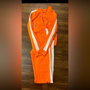 Orange and White Tracksuit